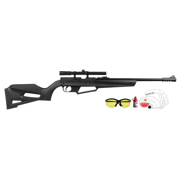 UMAREX NXG APX MULTI PUMP .177 CAL PELLET AND 4.5mm STEEL BB GUN AIR RIFLE AIRGUN KIT w/4×15 SCOPE – 2251601